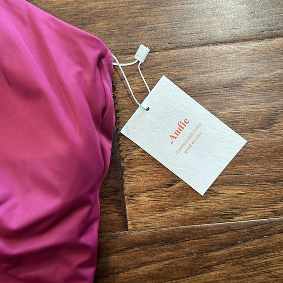 Andie Swim Santorini One Piece in Plum L - Picture 3 of 6